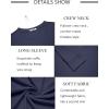 imageCOOFANDY Mens Long Sleeve Tee Shirts Crew Neck TShirt Casual Pullover Basic Tees Soft Stretch TshirtsNavy