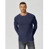 imageCOOFANDY Mens Long Sleeve Tee Shirts Crew Neck TShirt Casual Pullover Basic Tees Soft Stretch TshirtsNavy