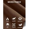 imageCOOFANDY Mens Mock Neck Shirts Fleece Long Sleeve Tops Basic Pullover TShirts2 PcsblackBrown