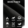imageCOOFANDY Mens Mock Neck Shirts Fleece Long Sleeve Tops Basic Pullover TShirtsBlack