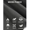 imageCOOFANDY Mens Mock Neck Shirts Fleece Long Sleeve Tops Basic Pullover TShirtsDark Grey