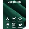imageCOOFANDY Mens Mock Neck Shirts Fleece Long Sleeve Tops Basic Pullover TShirtsGreen