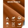 imageCOOFANDY Mens Mock Neck Shirts Fleece Long Sleeve Tops Basic Pullover TShirtsLight Brown
