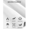 imageCOOFANDY Mens Mock Neck Shirts Fleece Long Sleeve Tops Basic Pullover TShirtsWhite