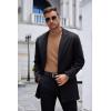 imageCOOFANDY Mens Mock Turtleneck Long Sleeve Shirts Basic Thermal Turtle Neck Undershirt Lightweight Pullover Sweaters TopBrown