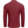 imageCOOFANDY Mens Mock Turtleneck Long Sleeve Shirts Slim Fit Basic TShirt Lightweight Ribbed Pullover Sweater1 Packwine Red
