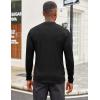 imageCOOFANDY Mens Mock Turtleneck Long Sleeve Shirts Slim Fit Basic TShirt Lightweight Ribbed Pullover Sweater2 Packblack  Brown