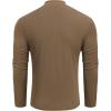 imageCOOFANDY Mens Mock Turtleneck Long Sleeve Shirts Slim Fit Basic TShirt Lightweight Ribbed Pullover Sweater2 Packblack  Brown