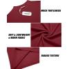 imageCOOFANDY Mens Mock Turtleneck Long Sleeve Shirts Slim Fit Basic TShirt Lightweight Ribbed Pullover Sweater2 Packblack  Wine Red