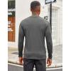 imageCOOFANDY Mens Mock Turtleneck Long Sleeve Shirts Slim Fit Basic TShirt Lightweight Ribbed Pullover Sweater2 Packdark Grey  Navy Blue
