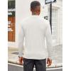 imageCOOFANDY Mens Mock Turtleneck Long Sleeve Shirts Slim Fit Basic TShirt Lightweight Ribbed Pullover Sweater2 Packwhite  Dark Grey