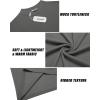 imageCOOFANDY Mens Mock Turtleneck Long Sleeve Shirts Slim Fit Basic TShirt Lightweight Ribbed Pullover Sweater2 Packwhite  Dark Grey