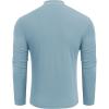 imageCOOFANDY Mens Mock Turtleneck Long Sleeve Shirts Slim Fit Basic TShirt Lightweight Ribbed Pullover SweaterGreenish Blue