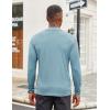 imageCOOFANDY Mens Mock Turtleneck Long Sleeve Shirts Slim Fit Basic TShirt Lightweight Ribbed Pullover SweaterGreenish Blue
