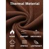 imageCOOFANDY Mens Mock Turtleneck Sweater Long Sleeve Half Neck Pullover Thermal Casual Ribbed High Neck Pullover SweaterBrown