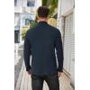 imageCOOFANDY Mens Mock Turtleneck Sweater Long Sleeve Half Neck Pullover Thermal Casual Ribbed High Neck Pullover SweaterDark Blue
