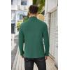 imageCOOFANDY Mens Mock Turtleneck Sweater Long Sleeve Half Neck Pullover Thermal Casual Ribbed High Neck Pullover SweaterDark Green