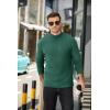 imageCOOFANDY Mens Mock Turtleneck Sweater Long Sleeve Half Neck Pullover Thermal Casual Ribbed High Neck Pullover SweaterDark Green