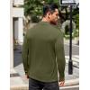 imageCOOFANDY Mens Mock Turtleneck TShirts Long Sleeve Solid Color Tees Shirts Basic Casual Slim Fit Pullover T ShirtsArmy Green