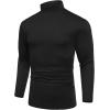 imageCOOFANDY Mens Mock Turtleneck TShirts Long Sleeve Solid Color Tees Shirts Basic Casual Slim Fit Pullover T ShirtsBlack