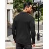 imageCOOFANDY Mens Mock Turtleneck TShirts Long Sleeve Solid Color Tees Shirts Basic Casual Slim Fit Pullover T ShirtsBlack