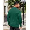 imageCOOFANDY Mens Mock Turtleneck TShirts Long Sleeve Solid Color Tees Shirts Basic Casual Slim Fit Pullover T ShirtsGreen