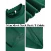 imageCOOFANDY Mens Mock Turtleneck TShirts Long Sleeve Solid Color Tees Shirts Basic Casual Slim Fit Pullover T ShirtsGreen
