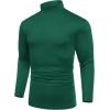 imageCOOFANDY Mens Mock Turtleneck TShirts Long Sleeve Solid Color Tees Shirts Basic Casual Slim Fit Pullover T ShirtsGreen