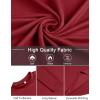 imageCOOFANDY Mens Mock Turtleneck TShirts Long Sleeve Solid Color Tees Shirts Basic Casual Slim Fit Pullover T ShirtsRed