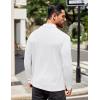 imageCOOFANDY Mens Mock Turtleneck TShirts Long Sleeve Solid Color Tees Shirts Basic Casual Slim Fit Pullover T ShirtsWhite