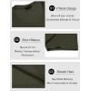 imageCOOFANDY Mens Muscle T Shirts Stretch Short Sleeve V Neck Bodybuilding Workout Tee Shirts Ribbed Knit ShirtArmy Green