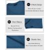 imageCOOFANDY Mens Muscle T Shirts Stretch Short Sleeve V Neck Bodybuilding Workout Tee Shirts Ribbed Knit ShirtBlue