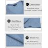 imageCOOFANDY Mens Muscle T Shirts Stretch Short Sleeve V Neck Bodybuilding Workout Tee Shirts Ribbed Knit ShirtLight Blue