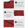 imageCOOFANDY Mens Muscle T Shirts Stretch Short Sleeve V Neck Bodybuilding Workout Tee Shirts Ribbed Knit ShirtRed