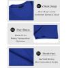 imageCOOFANDY Mens Muscle T Shirts Stretch Short Sleeve V Neck Bodybuilding Workout Tee Shirts Ribbed Knit ShirtRoyal Blue