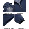 imageCOOFANDY Mens Packable Rain Jacket Lightweight Waterproof Raincoat with Hood Travel Hiking Golf WindbreakerDark Blue