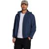 imageCOOFANDY Mens Packable Rain Jacket Lightweight Waterproof Raincoat with Hood Travel Hiking Golf WindbreakerDark Blue