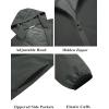 imageCOOFANDY Mens Packable Rain Jacket Lightweight Waterproof Raincoat with Hood Travel Hiking Golf WindbreakerDark Gray