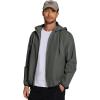imageCOOFANDY Mens Packable Rain Jacket Lightweight Waterproof Raincoat with Hood Travel Hiking Golf WindbreakerDark Gray