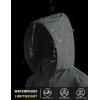 imageCOOFANDY Mens Packable Rain Jacket Lightweight Waterproof Raincoat with Hood Travel Hiking Golf WindbreakerDark Gray