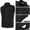 imageCOOFANDY Mens Polar Fleece Vest Lightweight Sleeveless Zip Up Jacket Casual Outerwear Outdoor Golf VestsBlack