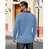 imageCOOFANDY Mens Polo Shirts Long Sleeve Casual Raglan Golf ShirtsBlue