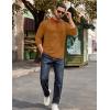imageCOOFANDY Mens Polo Shirts Long Sleeve Casual Raglan Golf ShirtsBrown