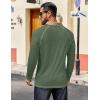 imageCOOFANDY Mens Polo Shirts Long Sleeve Casual Raglan Golf ShirtsGreen