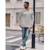 imageCOOFANDY Mens Polo Shirts Long Sleeve Casual Raglan Golf ShirtsLight Grey