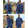 imageCOOFANDY Mens Puffer Jacket Packable Lightweight Jackets Winter Coat Windproof Zipper Down JacketDenim Blue