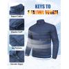 imageCOOFANDY Mens Puffer Jacket Packable Lightweight Jackets Winter Coat Windproof Zipper Down JacketDenim Blue