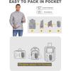 imageCOOFANDY Mens Puffer Jacket Packable Lightweight Jackets Winter Coat Windproof Zipper Down JacketLight Grey