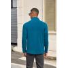 imageCOOFANDY Mens Quarter Zip Pullover Long Sleeve Mock Turtleneck Sweatshirts Thermal Workout Golf Polo ShirtDark Blue