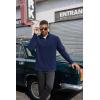 imageCOOFANDY Mens Quarter Zip Pullover Long Sleeve Mock Turtleneck Sweatshirts Thermal Workout Golf Polo ShirtNavy Blue